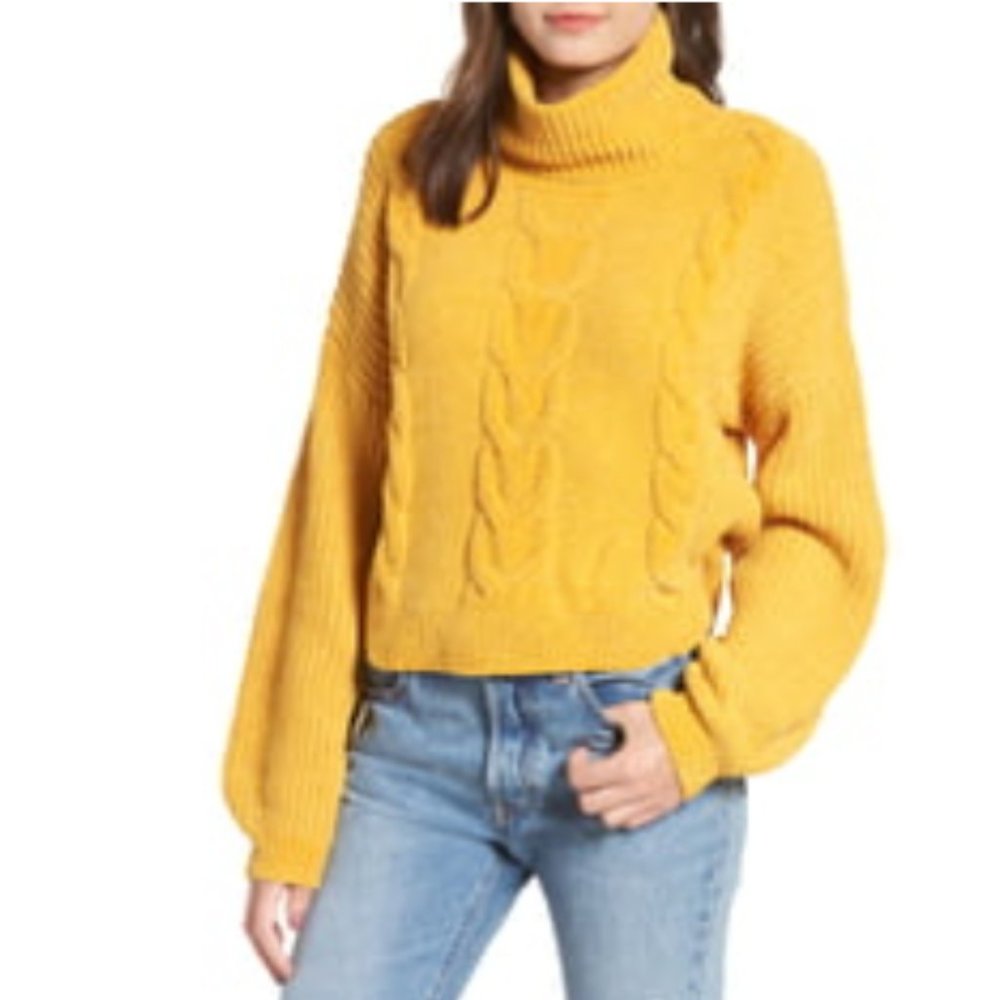 BP Yellow Turtleneck Sweater